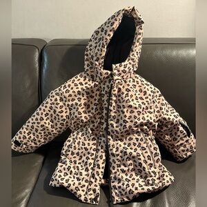 Zara Ski Girls Leopard Coat